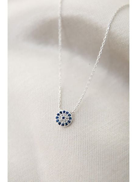 Lodie Silver Srebrny naszyjnik z elementem ozdobnym - dł. 43 cm rozmiar: onesize. Szare naszyjniki damskie Lodie Silver, z cyrkonią, srebrne. Za 39.49 zł.