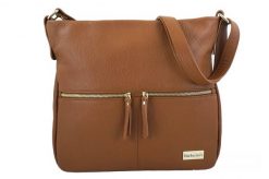 Shopperka skórzana BARBERINI'S j. brązowa 983-12. Brązowe shopper bag Barberinis, ze skóry, na ramię, duże, bez dodatków. Za 299.99 zł.