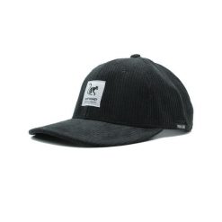 Czapka bejsbolowa - Sztruks - Recykling - Bez usztywnienia (Czarny). Czarne czapki z daszkiem damskie SURF MONKEY, bez wzorów, z poliesteru. Za 159.95 zł.