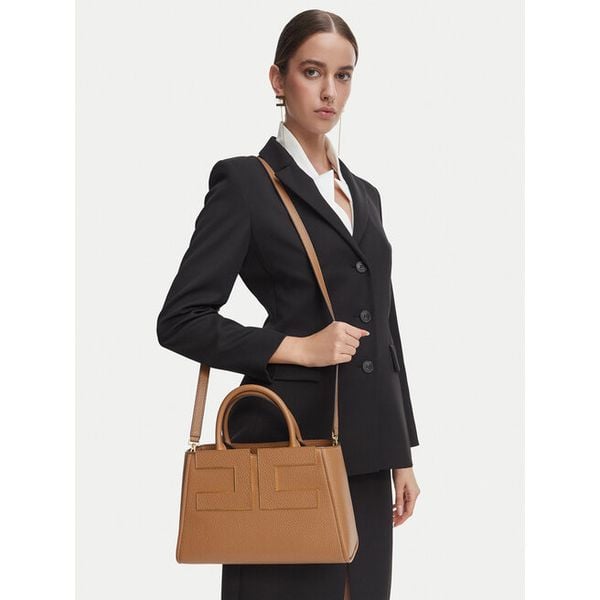 Torebka Elisabetta Franchi. Brązowe kuferki damskie Elisabetta Franchi, bez dodatków. Za 1,879.00 zł.