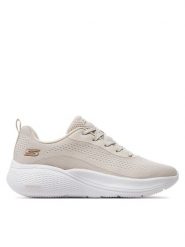Skechers Sneakersy Bobs Infinity 117550/NAT Beżowy. Brązowe obuwie sportowe damskie Skechers, z materiału, bez zapięcia. Za 219.99 zł.