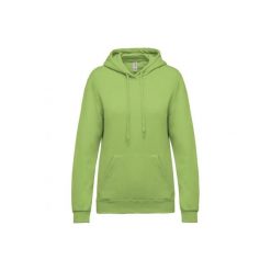 Bluza damska z kapturem Kariban. Zielone bluzy damskie KARIBAN, xl, bez wzorów, z bawełny, z kapturem. Za 181.00 zł.