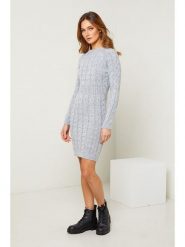 So Cachemire Sukienka "Alavie" w kolorze jasnoszarym rozmiar: L. Szare sukienki damskie So Cachemire, bez wzorów, z wełny, bez ramiączek. Za 101.23 zł.