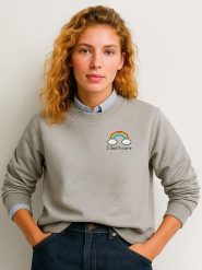 WOOOP Bluza "Dont care" w kolorze szarym rozmiar: M. Szare bluzy damskie Wooop, m, bez wzorów, z bawełny, bez kaptura. Za 117.73 zł.