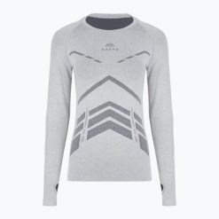Bluza termoaktywna damska KADVA ALPINESTEP BAMBOO THERMO LIGHT PLUS bezszwowa. Szare bluzy damskie KADVA, na zimę, bez wzorów, bez kaptura. W wyprzedaży za 56.99 zł.