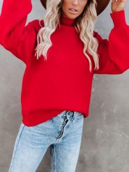 LA Angels Sweter w kolorze czerwonym rozmiar: M. Czerwone swetry klasyczne damskie LA Angels, m, bez kołnierzyka. Za 127.35 zł.