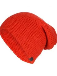 Elkline Czapka beanie "Drew" w kolorze czerwonym rozmiar: onesize. Czerwone czapki damskie elkline, bez wzorów, z materiału. Za 136.78 zł.