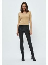 Peppercorn Legginsy "Linette" w kolorze czarnym ze skóry syntetycznej rozmiar: XXL. Czarne legginsy damskie Peppercorn, xxl, bez wzorów, ze skóry. Za 156.24 zł.