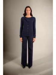 Perfect Cashmere Kaszmirowy kardigan "Caron" w kolorze granatowym rozmiar: M. Niebieskie kardigany damskie Perfect Cashmere, m, bez wzorów, z kaszmiru. Za 369.99 zł.