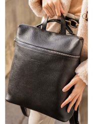 Maison héritage PARIS Skórzany plecak "Livia" w kolorze czarnym - 32 x 35 x 12 cm rozmiar: onesize. Czarne plecaki maison héritage PARIS, bez wzorów, z materiału. Za 350.45 zł.