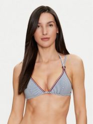 Tommy Hilfiger Góra od bikini UW0UW05329 Niebieski. Niebieskie bikini Tommy Hilfiger, bez wzorów, z syntetyku. Za 139.99 zł.