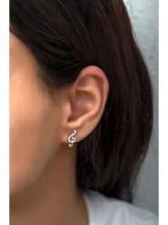 Heliophilia Srebrne kolczyki-wkrętki z cyrkoniami rozmiar: onesize. Szare kolczyki damskie Heliophilia, z cyrkonią, srebrne. Za 66.45 zł.