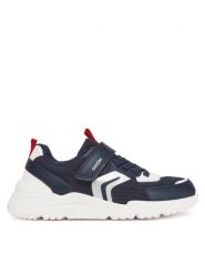 Geox Sneakersy J0H1 J55MQB 1454 C0735 D Granatowy. Niebieskie buty sportowe chłopięce Geox, z materiału, bez zapięcia. Za 259.99 zł.