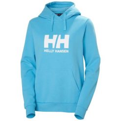 Kurtka dresowa damska z logo Helly Hansen 2.0. Niebieskie kurtki damskie Helly Hansen, bez wzorów, z dresówki, bez kaptura. Za 383.30 zł.