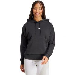 Bluza damska adidas Essentials Small Logo French Terry. Czarne bluzy damskie Adidas, m, bez wzorów, z bawełny, z kapturem. Za 239.00 zł.