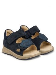 Primigi Sandały 1365500 M Granatowy. Niebieskie sandały chłopięce Primigi, ze skóry, bez zapięcia. Za 209.99 zł.