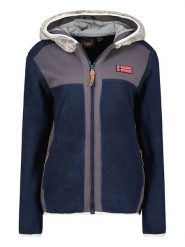 Geographical Norway Kurtka polarowa "Trialot" w kolorze granatowym rozmiar: L. Niebieskie kurtki damskie Geographical Norway, l, z polaru, bez kołnierzyka. Za 114.17 zł.