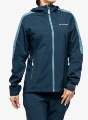 Kurtka przeciwdeszczowa damska Vaude Moab Rain Jacket II. Niebieskie kurtki damskie Vaude, m, bez wzorów, bez kaptura. Za 808.15 zł.