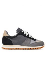 Novesta Sneakersy Marathon Trail N459002-320FLU001 Szary. Szare obuwie sportowe damskie Novesta, ze skóry, bez zapięcia. Za 469.99 zł.