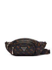 Guess Nerka Latona Travel TWHQ92 11080 Czarny. Czarne nerki i saszetki damskie Guess, z aplikacjami, ze skóry. Za 544.99 zł.