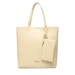 Torebka Nine West. Żółte shopper bag Nine West, bez wzorów, bez dodatków. Za 199.99 zł.