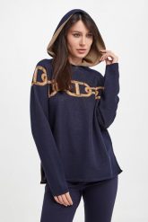 Sweter damski z kapturem TWINSET. Swetry klasyczne damskie Twinset Milano, s, bez kołnierzyka. W wyprzedaży za 1,127.20 zł.
