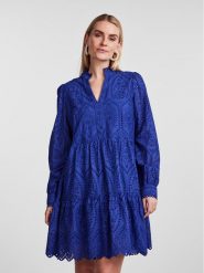 YAS Sukienka codzienna 26027162 Niebieski Regular Fit. Niebieskie sukienki damskie YAS, bez wzorów, z bawełny, bez ramiączek. Za 209.99 zł.