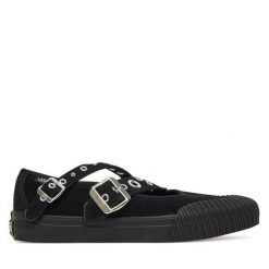 Trampki Vans. Czarne trampki damskie Vans, bez wzorów, bez zapięcia. Za 279.99 zł.