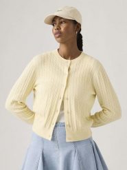 Levi's Kardigan w kolorze żółtym rozmiar: XS. Żółte kardigany damskie Levi's, s, bez wzorów. Za 123.45 zł.