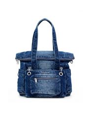 Desigual Plecak 25SAKD02 Granatowy. Niebieskie plecaki Desigual, bez wzorów, z materiału. Za 499.99 zł.