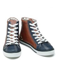 Goby Sneakersy w kolorze granatowo-jasnobrązowym rozmiar: 38. Brązowe obuwie sportowe damskie Goby, za kostkę, bez zapięcia. Za 217.99 zł.