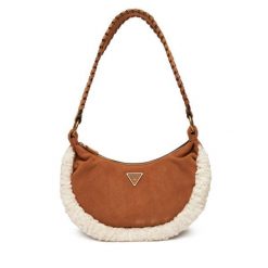Torebka Guess. Brązowe torebki klasyczne damskie Guess, bez dodatków. Za 439.99 zł.
