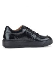 Gabor Skórzane sneakersy w kolorze czarnym rozmiar: 39. Czarne obuwie sportowe damskie Gabor, z lakierowanej skóry, bez zapięcia. Za 298.30 zł.