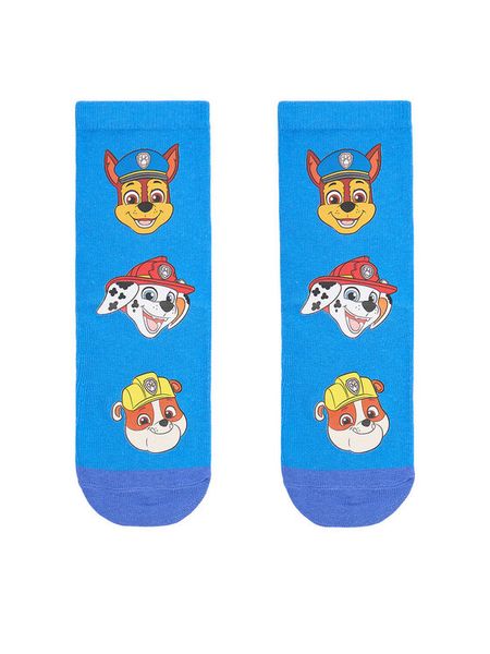 Paw Patrol Skarpety długie CEO-ACCCS-AW25-333PAW Niebieski. Niebieskie skarpetki chłopięce PAW PATROL, bez wzorów, z bawełny. Za 19.99 zł.