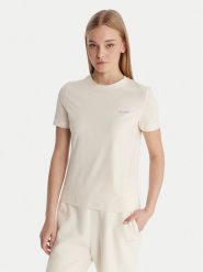 Guess T-Shirt V6RI07 J1314 Écru Regular Fit. T-shirty damskie Guess, m, z aplikacjami, z bawełny, bez kołnierzyka. Za 159.99 zł.