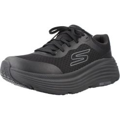 Kapcie SKECHERS MAX CUSHIONING ENDEA Czarny. Czarne kapcie damskie Skechers, z syntetyku, bez zapięcia, na fitness i siłownię. Za 490.00 zł.
