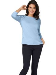 WITT WEIDEN Koszulka w kolorze błękitnym rozmiar: 42. Niebieskie koszulki damskie WITT WEIDEN, bez wzorów, bez kołnierzyka, bez ramiączek. Za 56.99 zł.