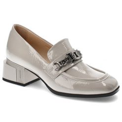 Szare Półbuty S.Barski Eleganckie Obuwie Damskie. Szare półbuty damskie S.BARSKI, na wiosnę, bez wzorów, z jeansu, bez obcasa, na obcasie, bez zapięcia. Za 229.00 zł.