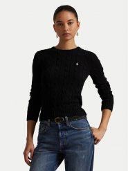 Polo Ralph Lauren Sweter 211971869006 Czarny Slim Fit. Czarne swetry klasyczne damskie Polo Ralph Lauren, l, bez kołnierzyka. Za 949.99 zł.