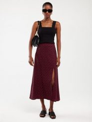 BIG STAR Spódnica w kolorze czarno-czerwonym rozmiar: XL. Czarne spódnice damskie Big Star, xl, bez wzorów, z wiskozy, retro, maxi. Za 67.99 zł.