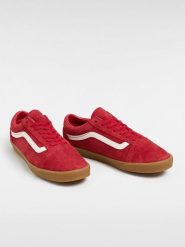 Vans Skórzane sneakersy "Old Skool Lowpro" w kolorze czerwonym rozmiar: 39. Czerwone obuwie sportowe damskie Vans, bez zapięcia. Za 167.28 zł.