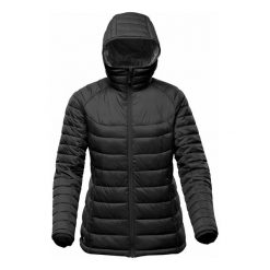 Kurtka Ocieplana Damska Termiczna Stavanger. Czarne kurtki damskie STORMTECH, s, bez wzorów, z puchu, bez kaptura. Za 604.99 zł.