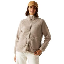 Bluza Polarowa Damska Borg Pełen Suwak Frankie. Brązowe bluzy damskie Regatta, na zimę, xl, bez wzorów, z materiału, bez kaptura. Za 110.99 zł.