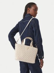 Guess Torebka J6BZ24 W4034 Złoty. Żółte kuferki damskie Guess, z aplikacjami, bez dodatków. Za 294.99 zł.