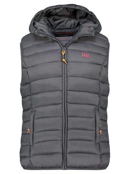 Geographical Norway Kamizelka pikowana "Vatikolor" w kolorze antracytowym rozmiar: XL. Czarne kamizelki damskie Geographical Norway, xl, bez wzorów, bez kaptura. Za 109.26 zł.