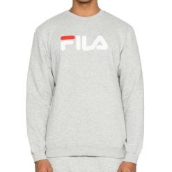 Bluza z okrągłym dekoltem Fila Barbian. Szare bluzy damskie Fila, s, bez wzorów, z materiału, bez kaptura. Za 235.95 zł.