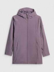 4F Parka przejściowa membrana 5000 damska - fioletowa XXL. Fioletowe parki damskie 4F, xxl, ze skóry, bez kaptura. Za 449.99 zł.