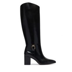 Kozaki LAUREN RALPH LAUREN. Czarne kozaki damskie Lauren Ralph Lauren, bez obcasa, na słupku, bez zapięcia. Za 1,599.00 zł.