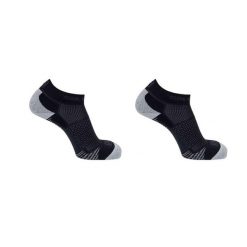 Skarpety sportowe Salomon Cross 2-Pak. Czarne skarpetki damskie Salomon, bez wzorów, z elastanu. Za 36.00 zł.