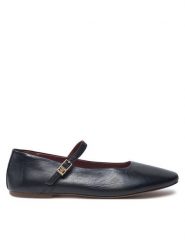 Tommy Hilfiger Baleriny Maryjane FW0FW08294 Czarny. Czarne balerinki damskie Tommy Hilfiger, bez wzorów, ze skóry. Za 599.99 zł.